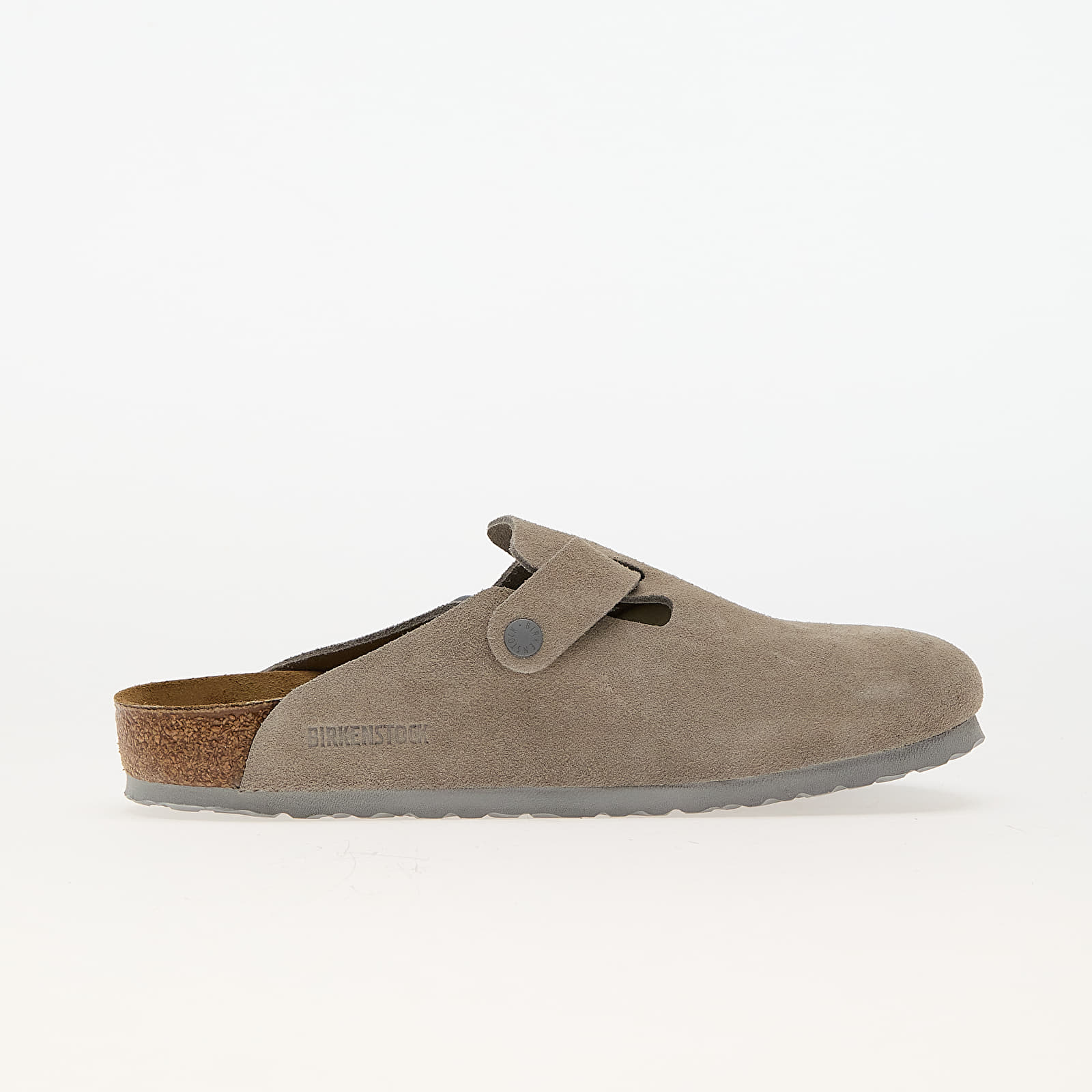 Naiste tossud ja kingad Birkenstock Boston Suede Leather Stone Coin
