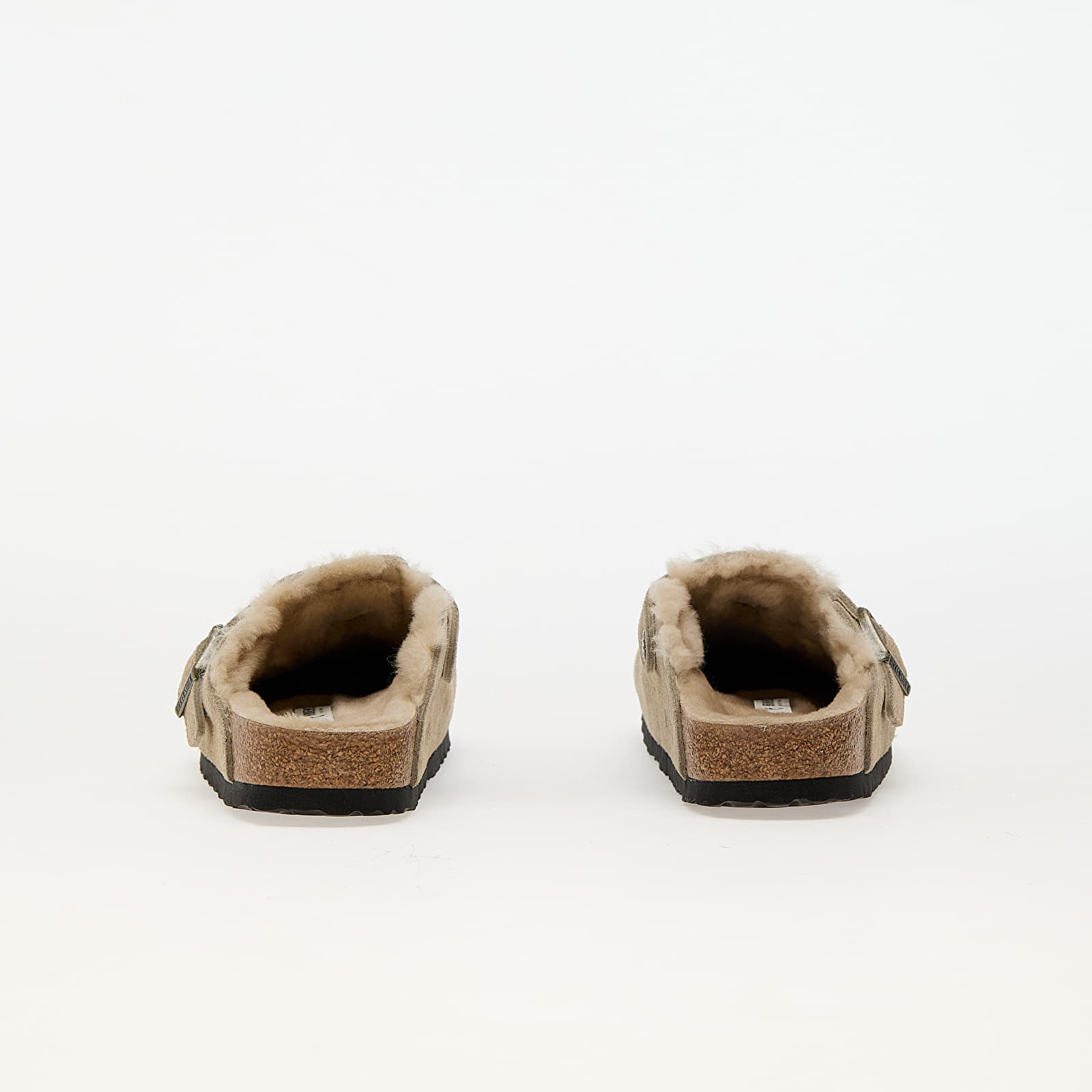 Sneakers und Schuhe für Frauen Birkenstock Boston Shearling Suede Leather/Fur Taupe