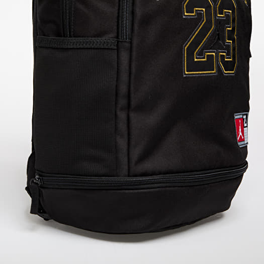 Jordan backpack black and gold top
