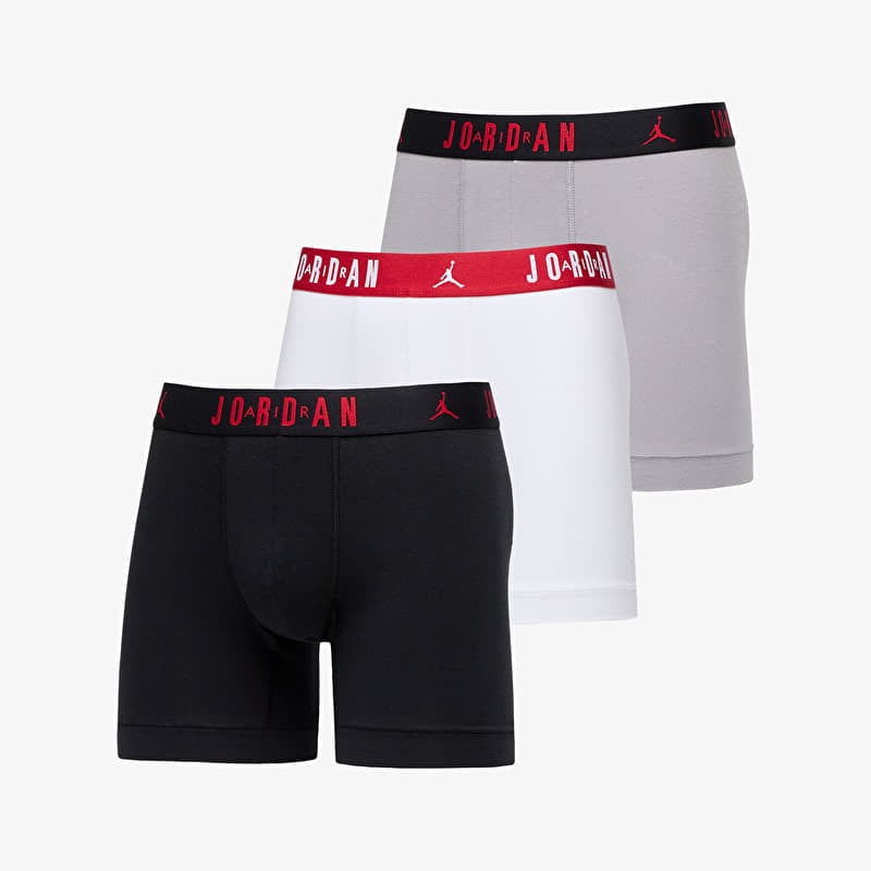 Boxershorts Jordan Flight Cotton Core 3-Pack Boxer Brief Black/ White