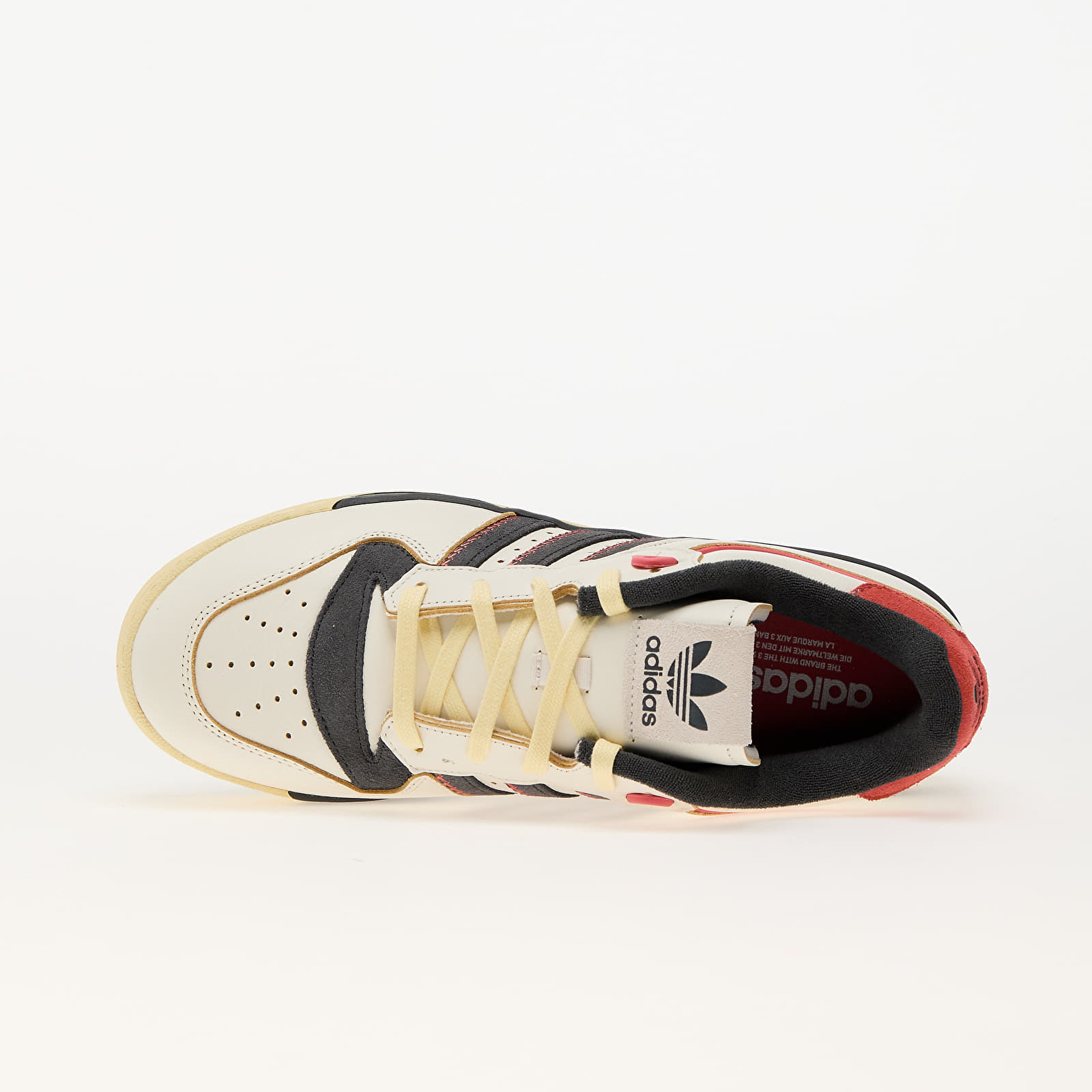 Men's sneakers and shoes adidas Rivalry 86 Low Cloud White/ Carbon/ Easy Yellow