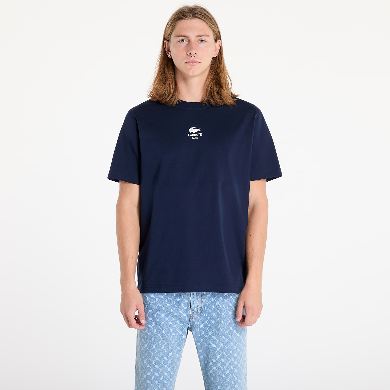 T-shirts LACOSTE Tee-Shirt&Turtle Neck Shirt Navy Blue