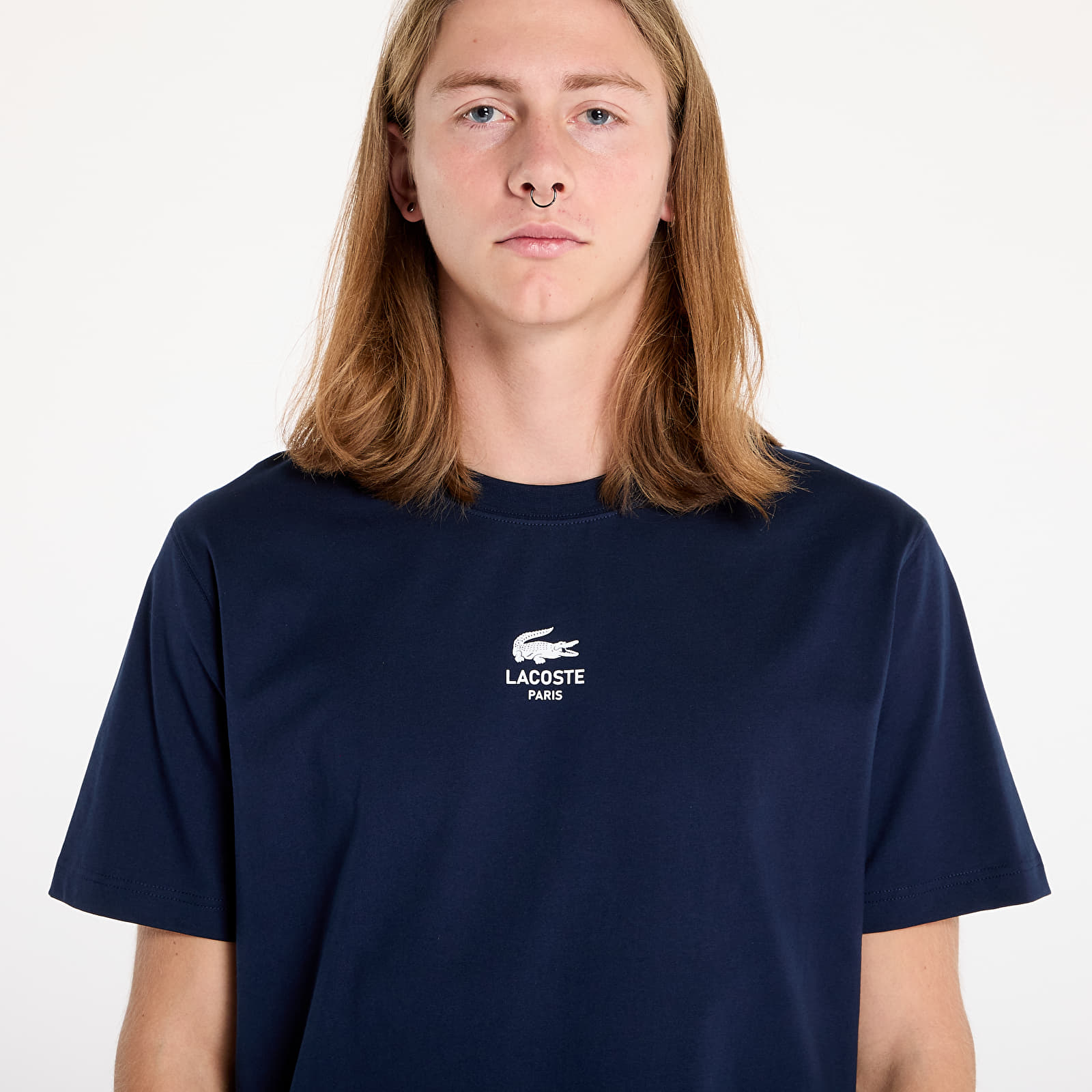 T-Shirts LACOSTE Tee-Shirt&Turtle Neck Shirt Navy Blue