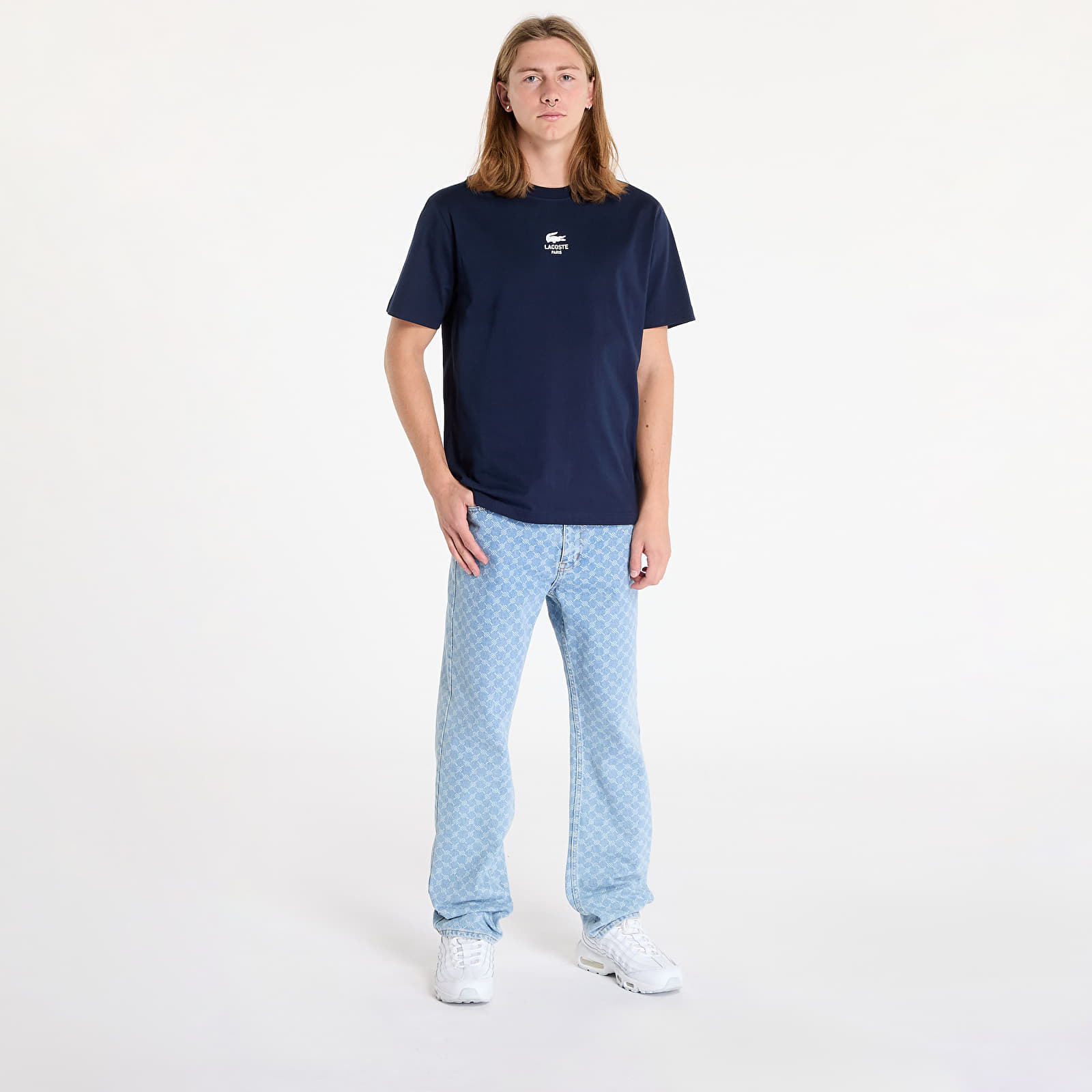 T-Shirts LACOSTE Tee-Shirt&Turtle Neck Shirt Navy Blue
