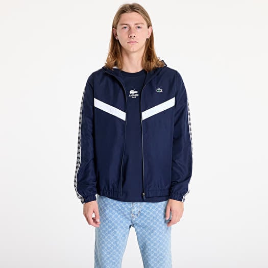 Jacke LACOSTE Tennis Monogram Track Jacket Navy Blue/ White