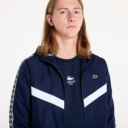 Jackets LACOSTE Tennis Monogram Track Jacket Navy Blue