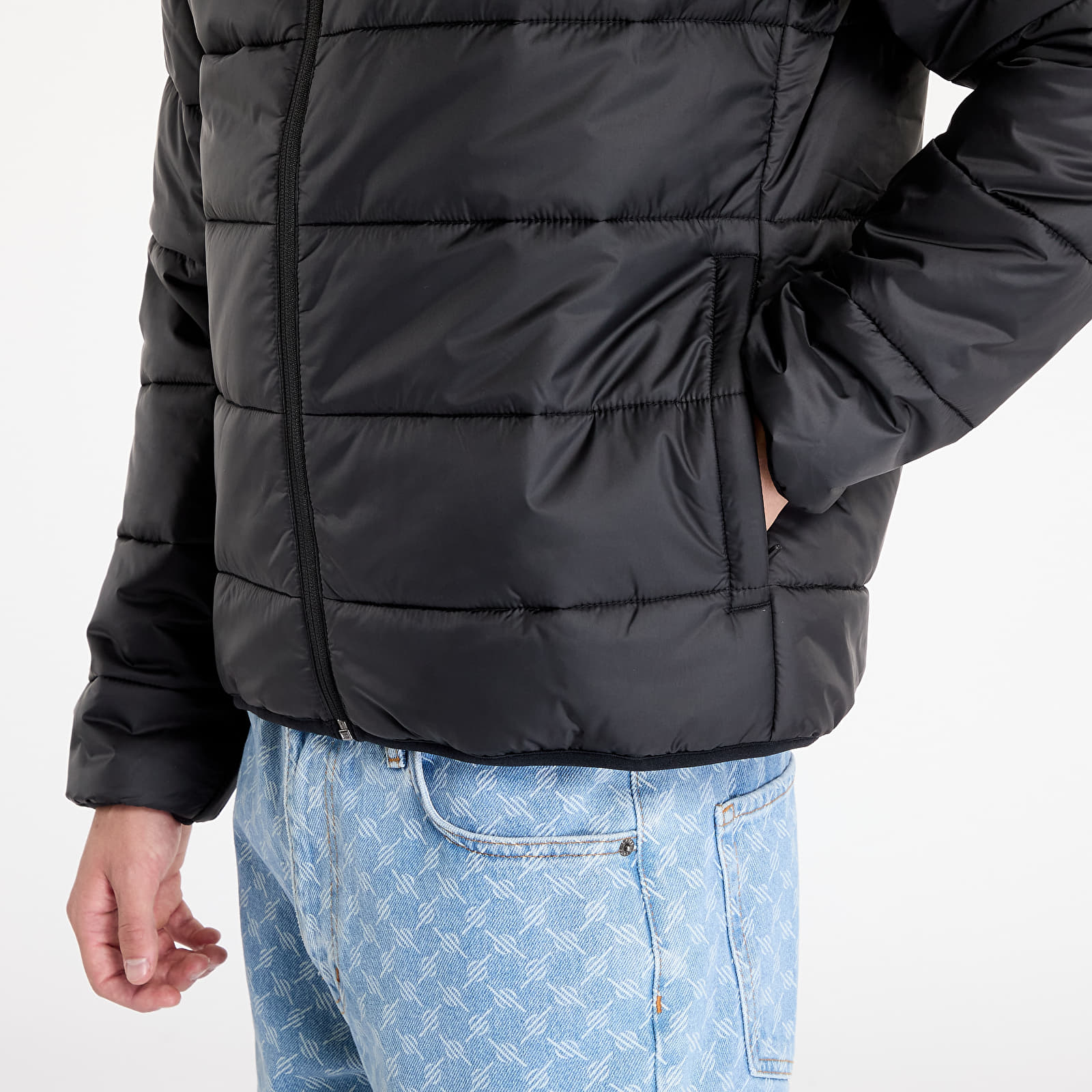 Moške jakne LACOSTE Men's Water-Repellent Quilted Puffer Jacket Black/ Black