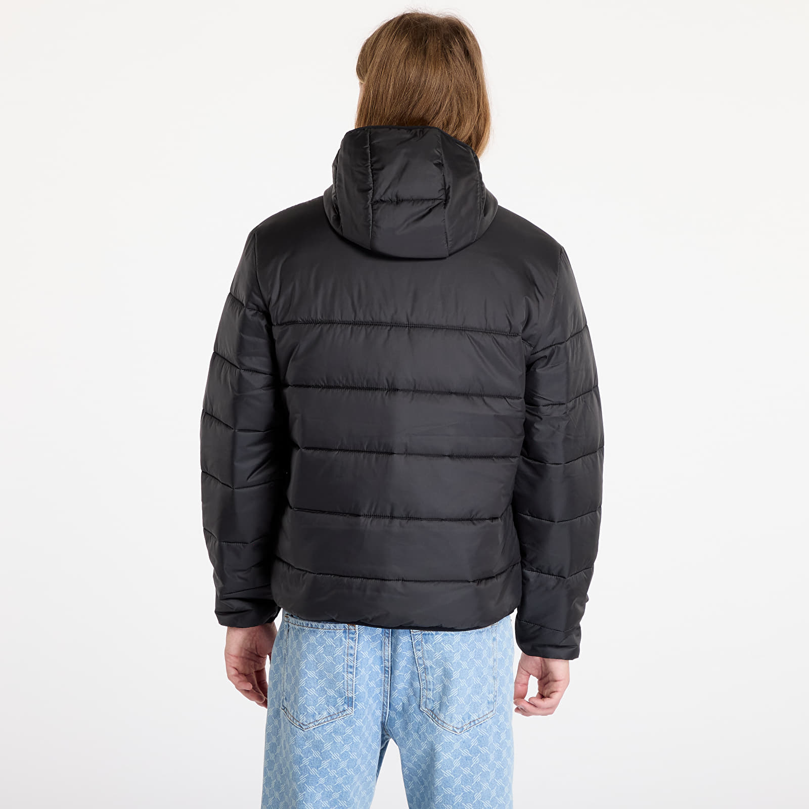Moške jakne LACOSTE Men's Water-Repellent Quilted Puffer Jacket Black/ Black