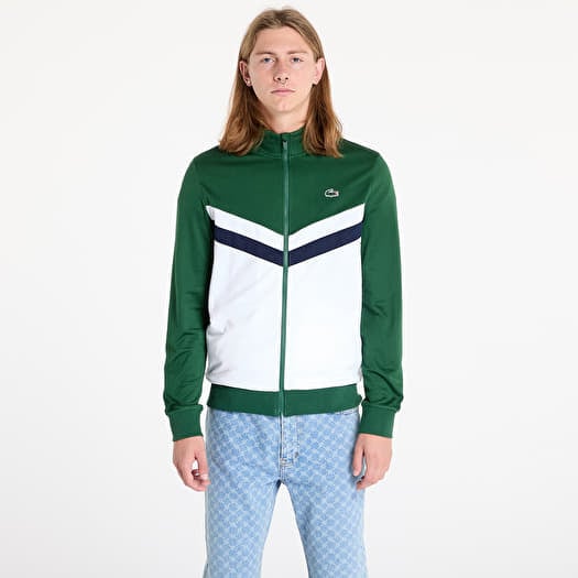 Mikina LACOSTE Sweatshirts Green/ White-Navy Blue