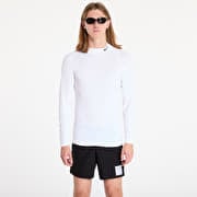 Nike Pro Men's Dri-FIT Fitness Mock-Neck Long-Sleeve Top White/ Black