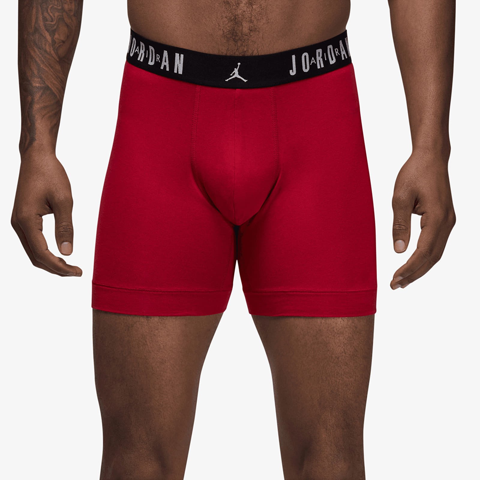 Calzoncillos de boxer Jordan Flight Cotton Core 3-Pack Boxer Brief Gym Red/ Black