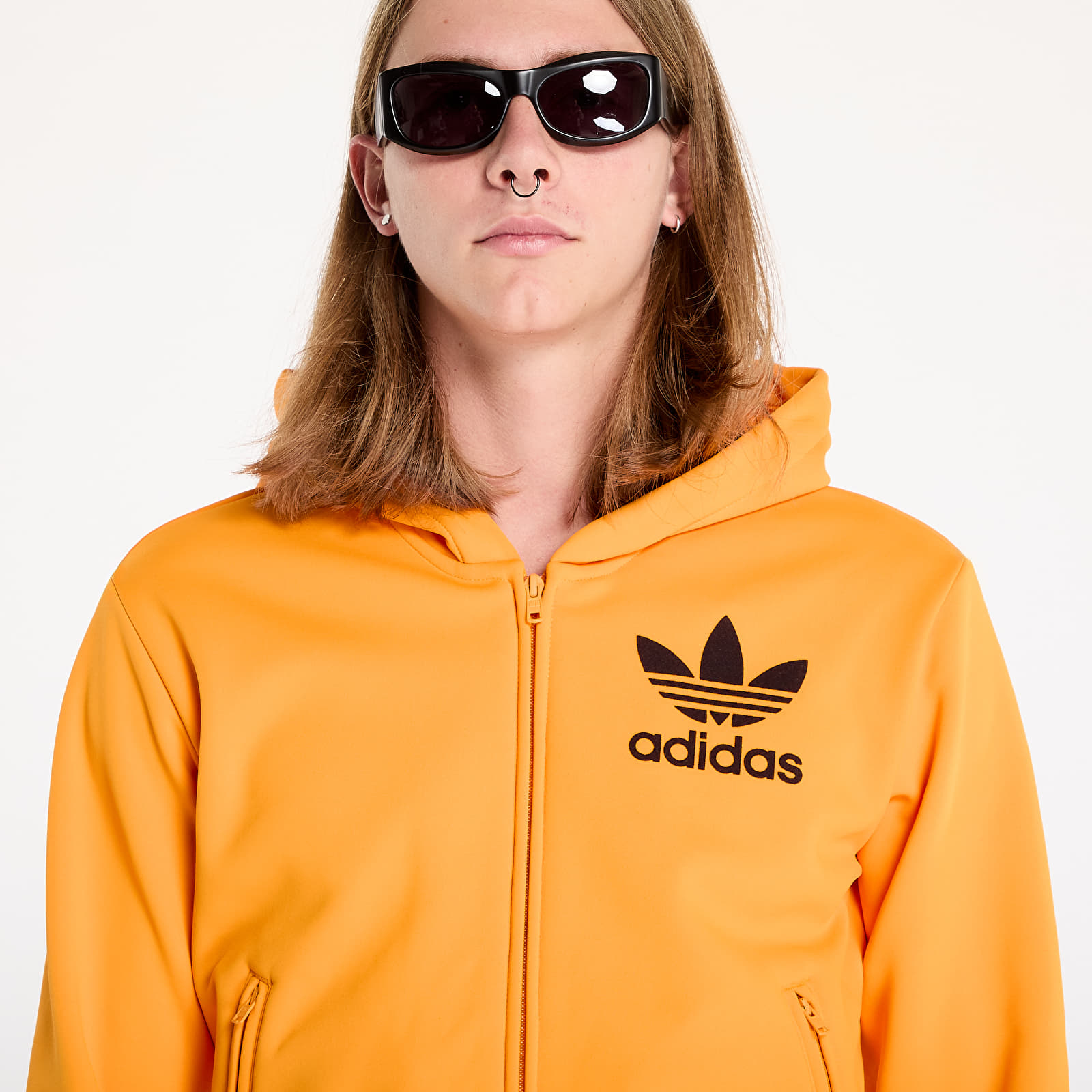 Herren Sweatshirts adidas x Wales Bonner Track Hoodie Eqt Orange Queens
