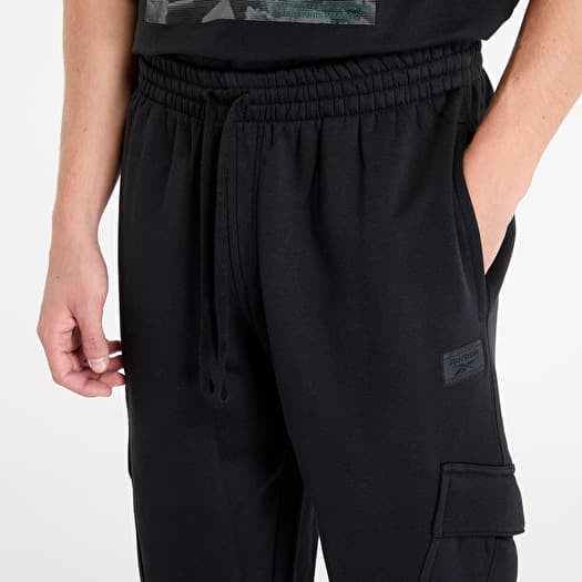 Men s sweatpants Reebok Classics Team Tradition Knit Cargo Pants UNISEX Black Queens