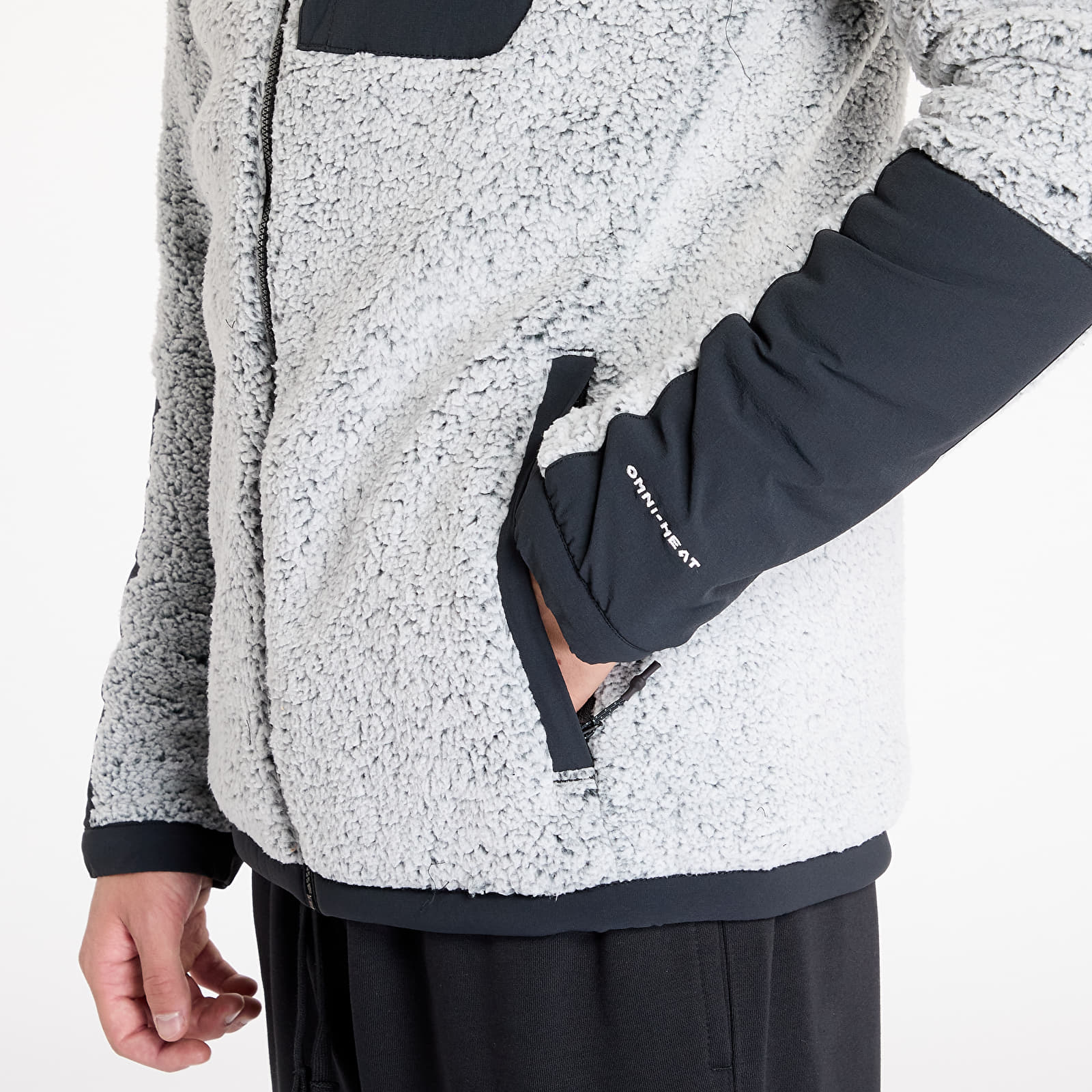 Men's sweatshirts Columbia Arctic Crest™ Sherpa Full Zip White/ Black