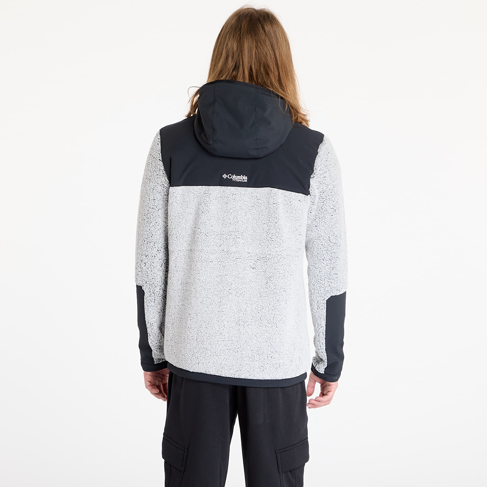Men's sweatshirts Columbia Arctic Crest™ Sherpa Full Zip White/ Black