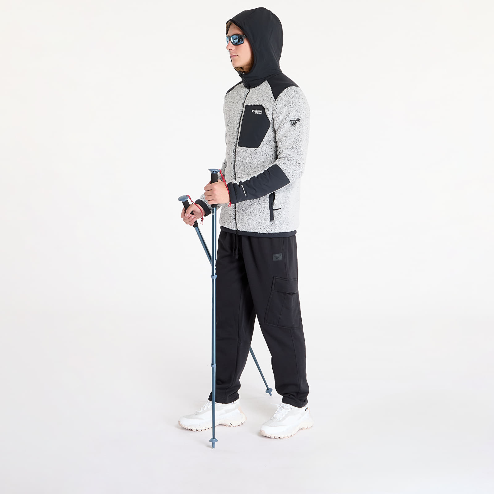 Men's sweatshirts Columbia Arctic Crest™ Sherpa Full Zip White/ Black
