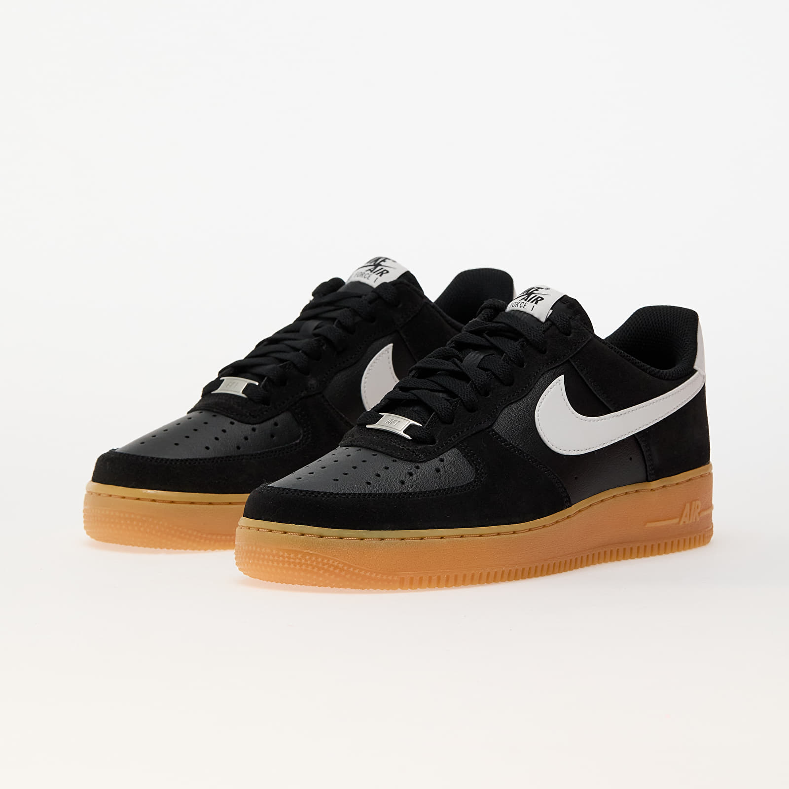 Miesten lenkkarit ja kengät Nike Air Force 1 '07 Lv8 Black/ Summit White-Gum Light Brown