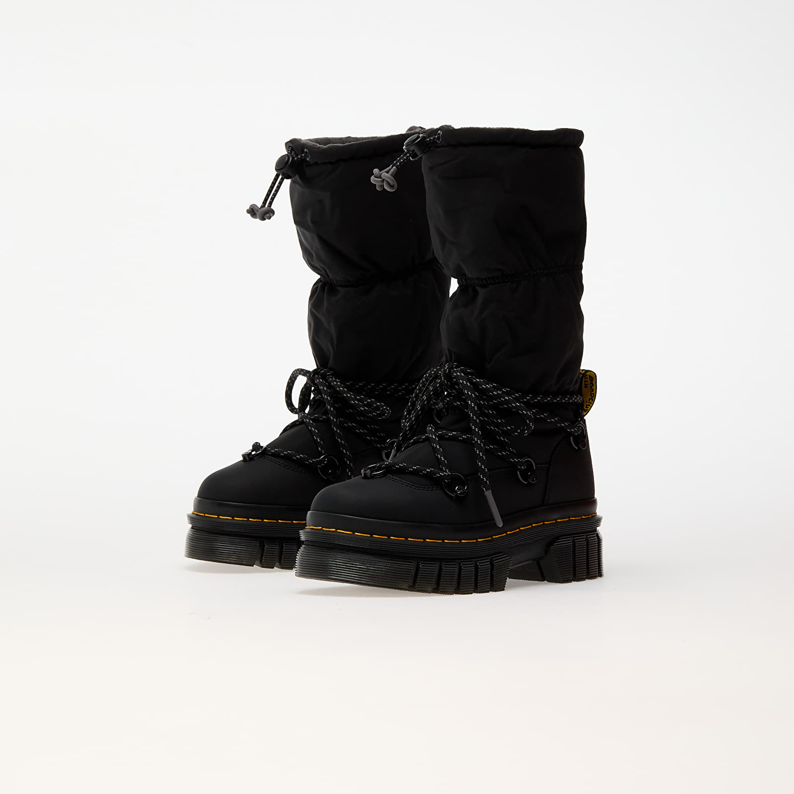 Damskie buty Dr. Martens Audrick Padded Hi Black Snowplow Wp & Black Soft Poly