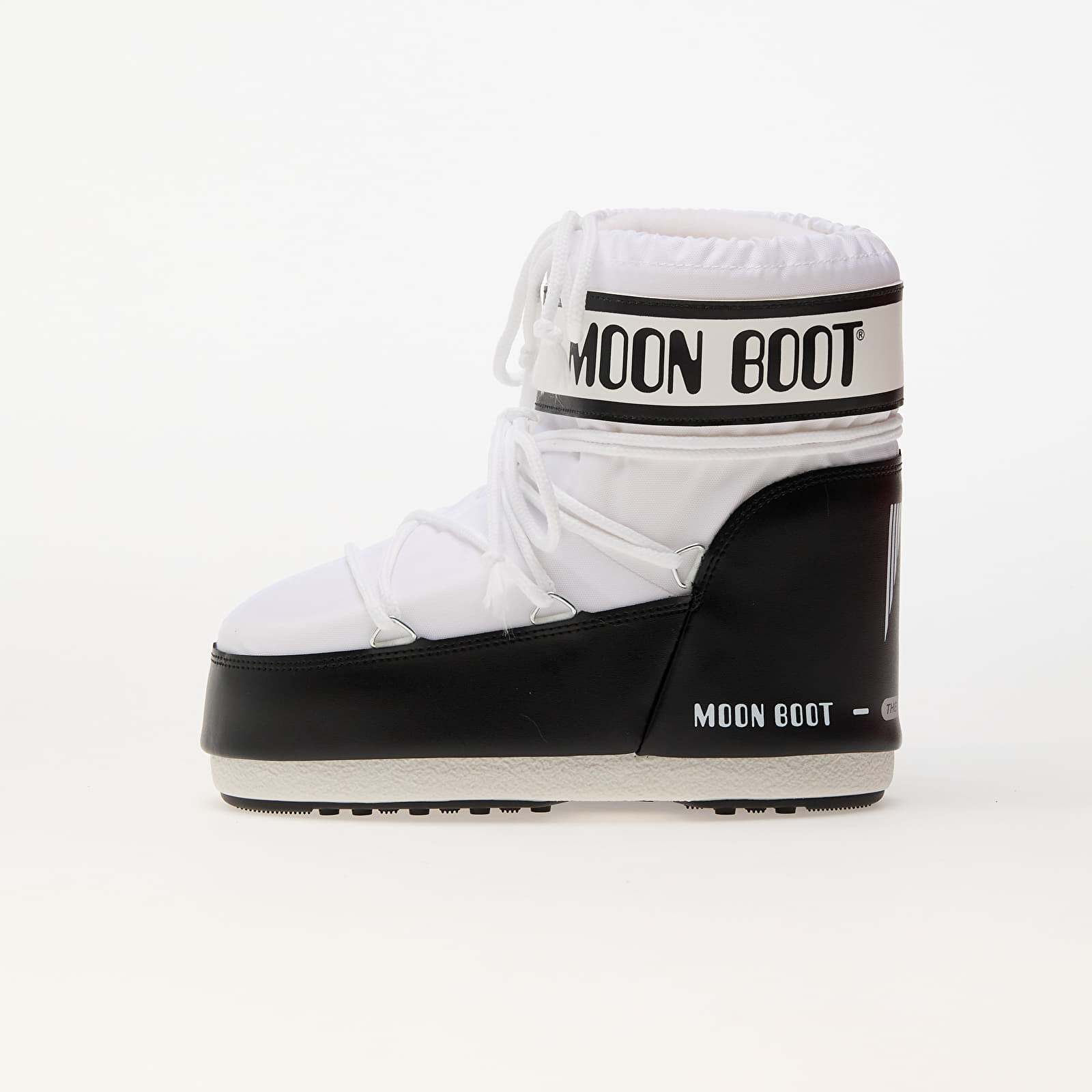Męskie trampki i buty Moon Boot Icon Low Nylon White