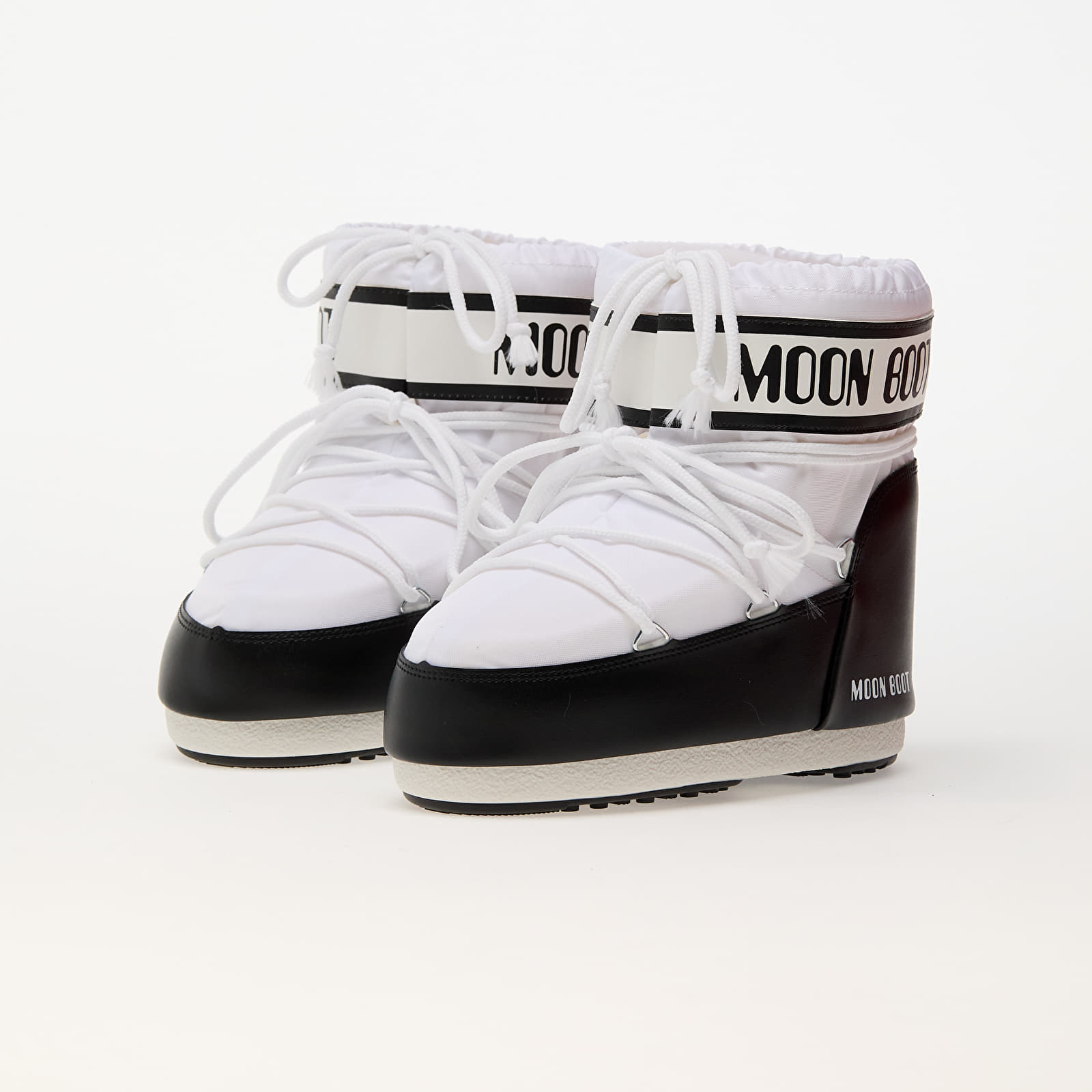 Męskie trampki i buty Moon Boot Icon Low Nylon White
