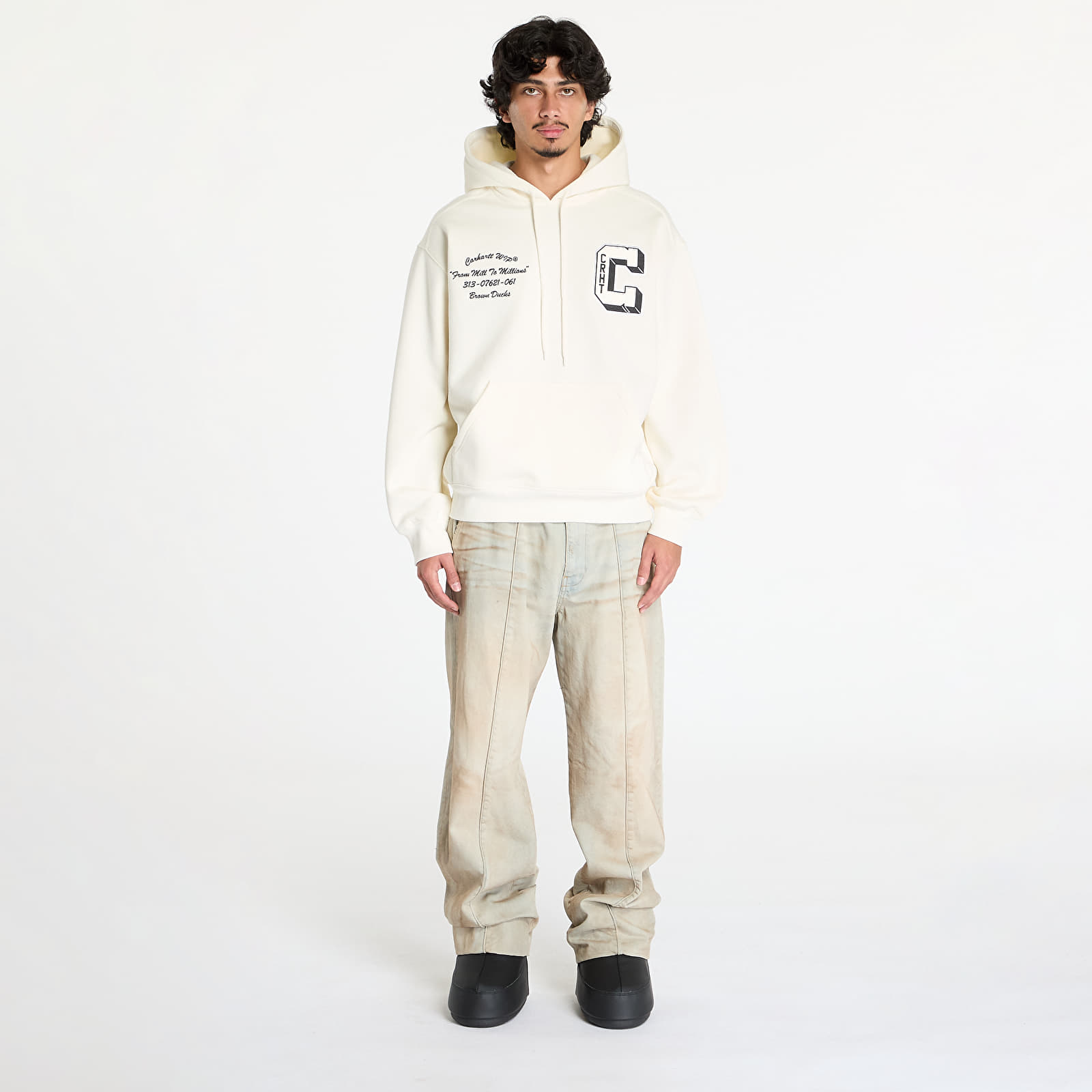 Sudaderas de hombre Carhartt WIP Hooded Brown Ducks Sweat UNISEX Wax