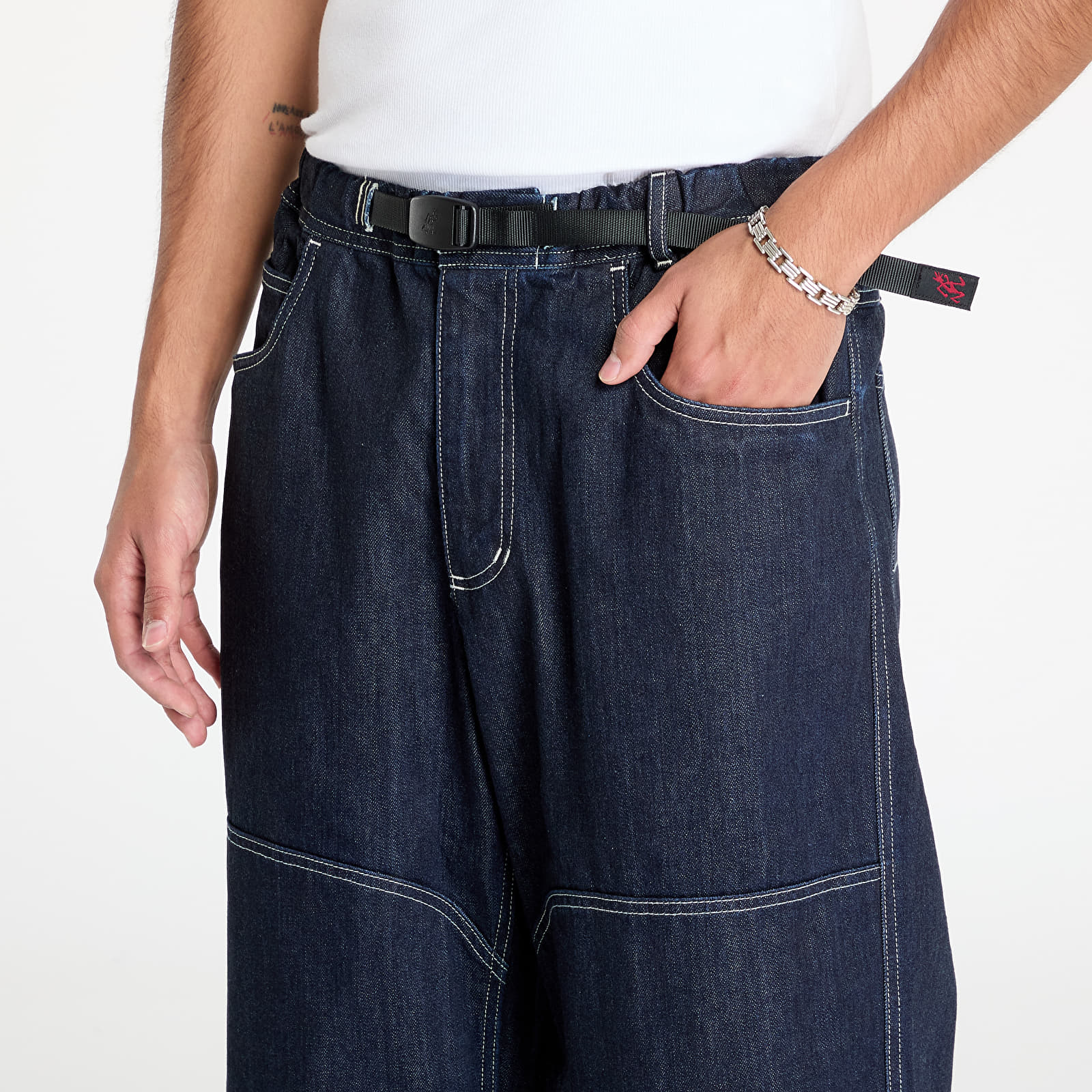 Men's trousers Gramicci Meadows Double Knee Pant Raw Rinse