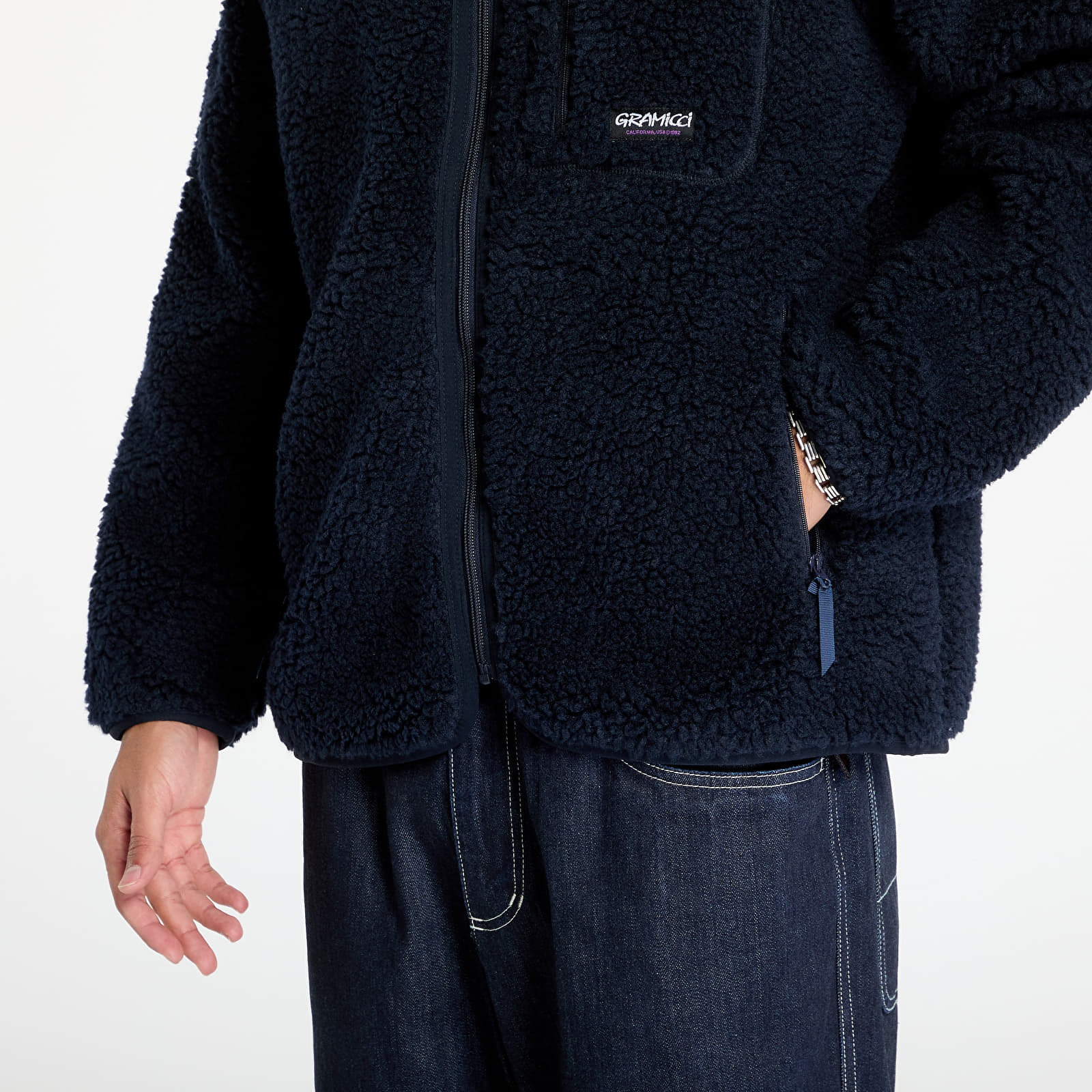 Men's jackets Gramicci Sherpa UNISEX Jacket  Navy