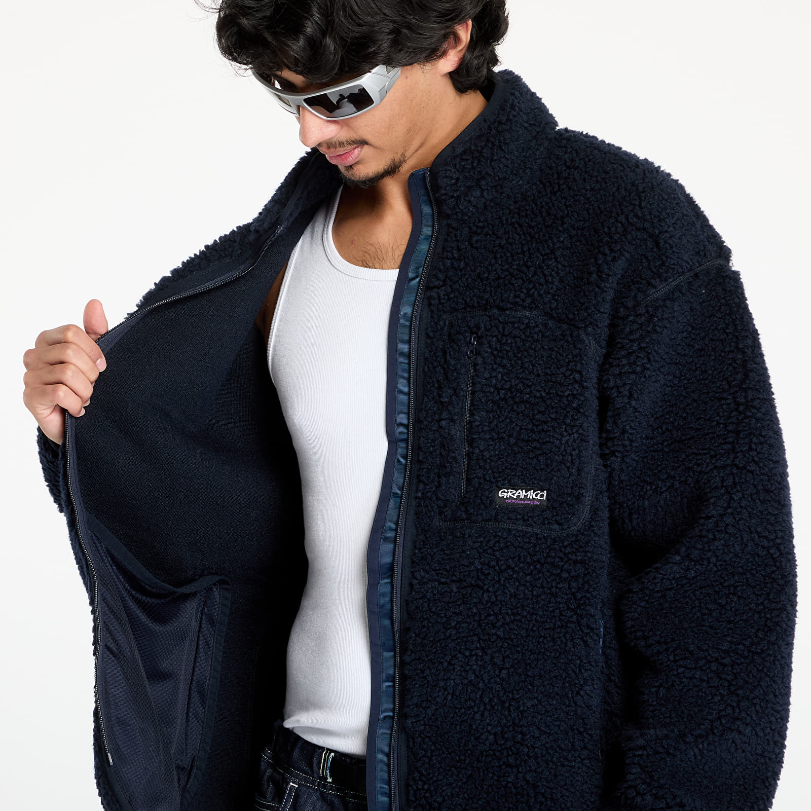 Men's jackets Gramicci Sherpa UNISEX Jacket  Navy