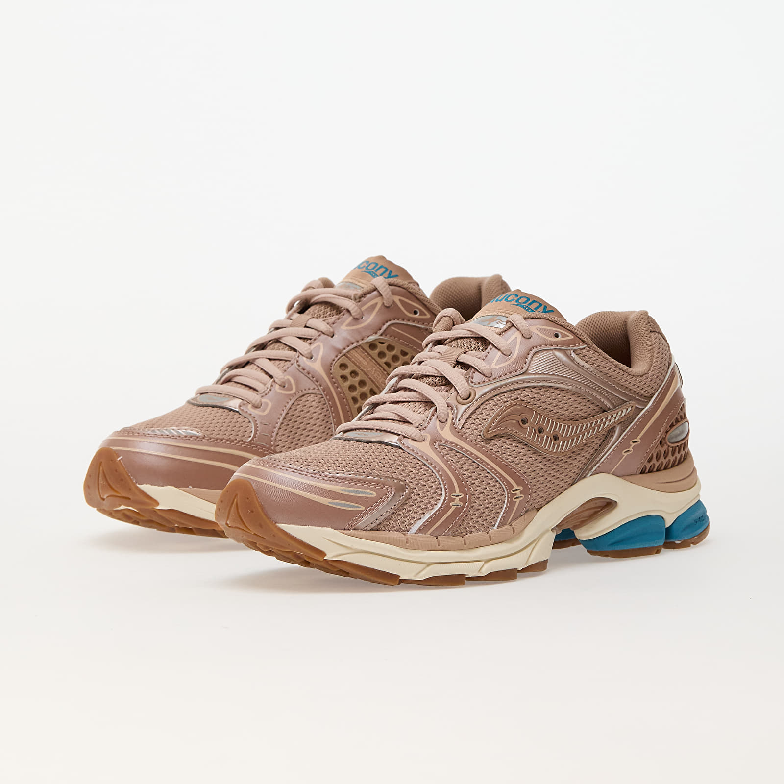 Joggesko og sko for menn Saucony Progrid Triumph 4 Tan/ Royal