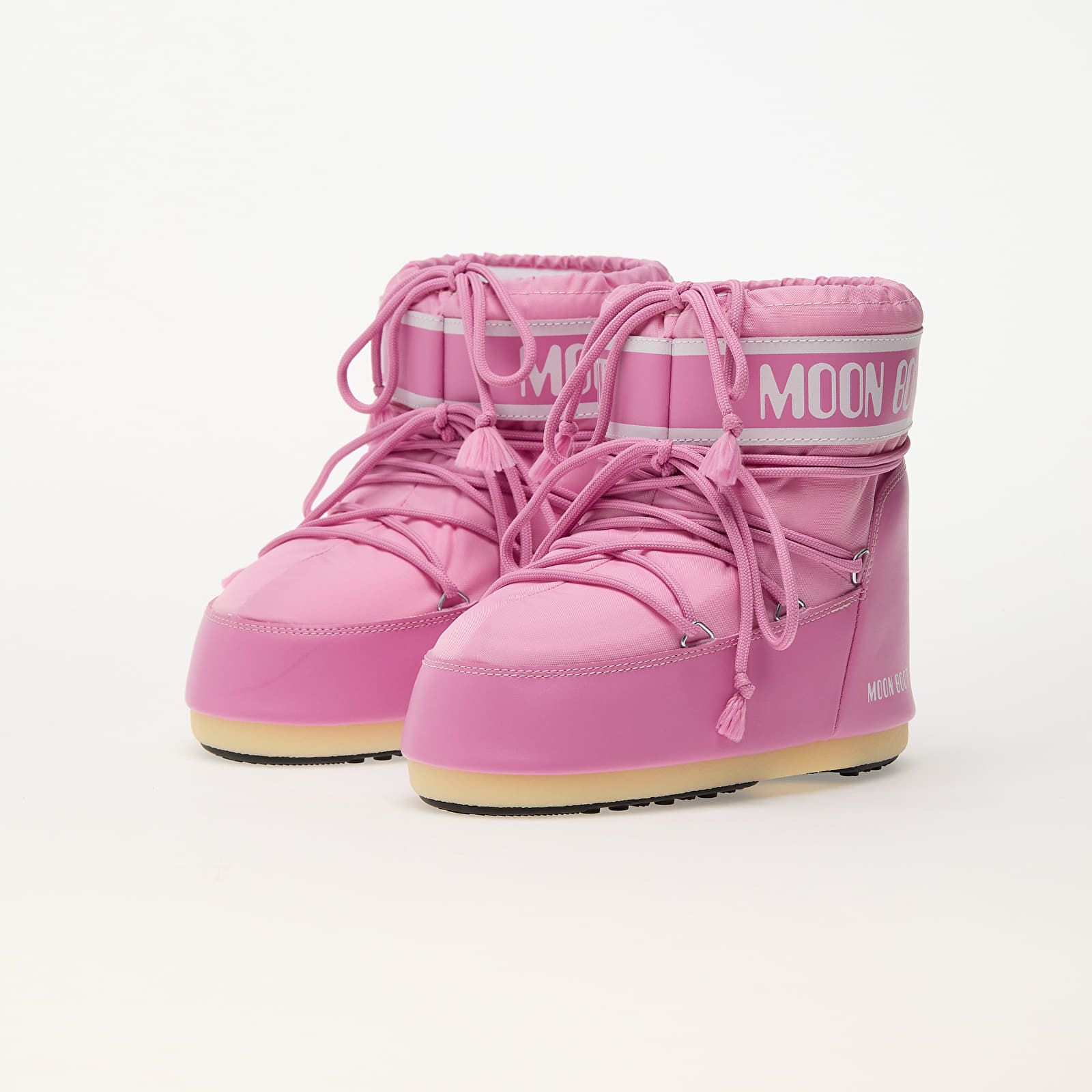 Încălțăminte și sneakerși pentru bărbați Moon Boot Icon Low Nylon Pink