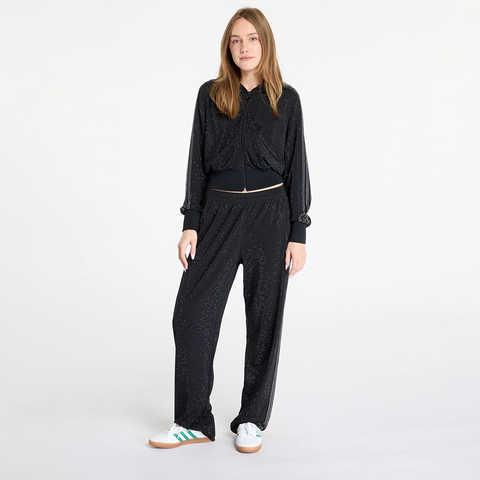 Sweatshirts für Frauen adidas Stones Tracktop Black