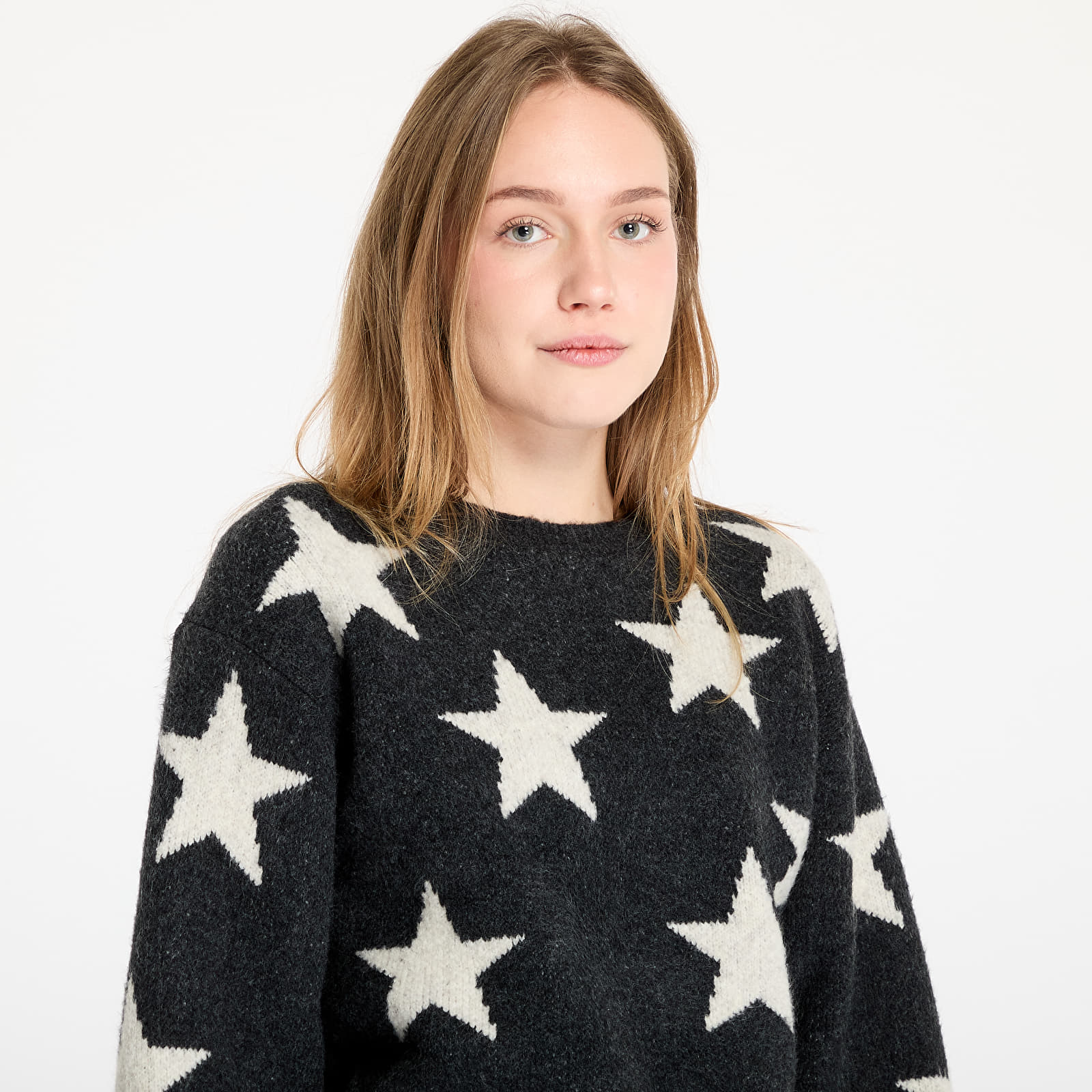 Jerséis de mujer Tommy Jeans Star Patern Sweater Black