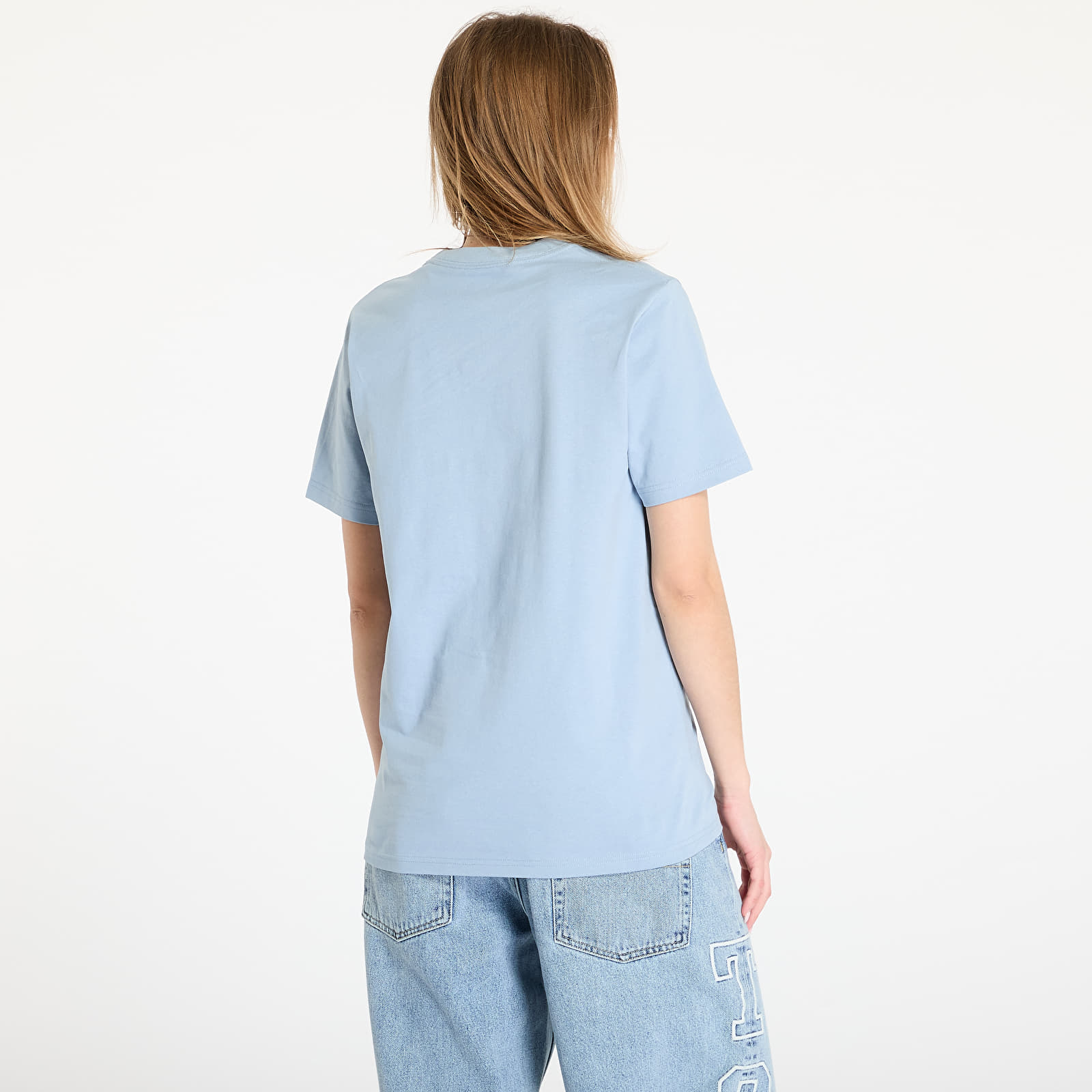 Men's T-shirts Carhartt WIP University Script Short Sleeve T-Shirt UNISEX Dusty Ice/ White
