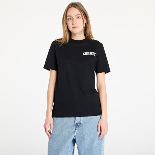 T-särk Carhartt WIP University Script Short Sleeve T-Shirt UNISEX Black/ White
