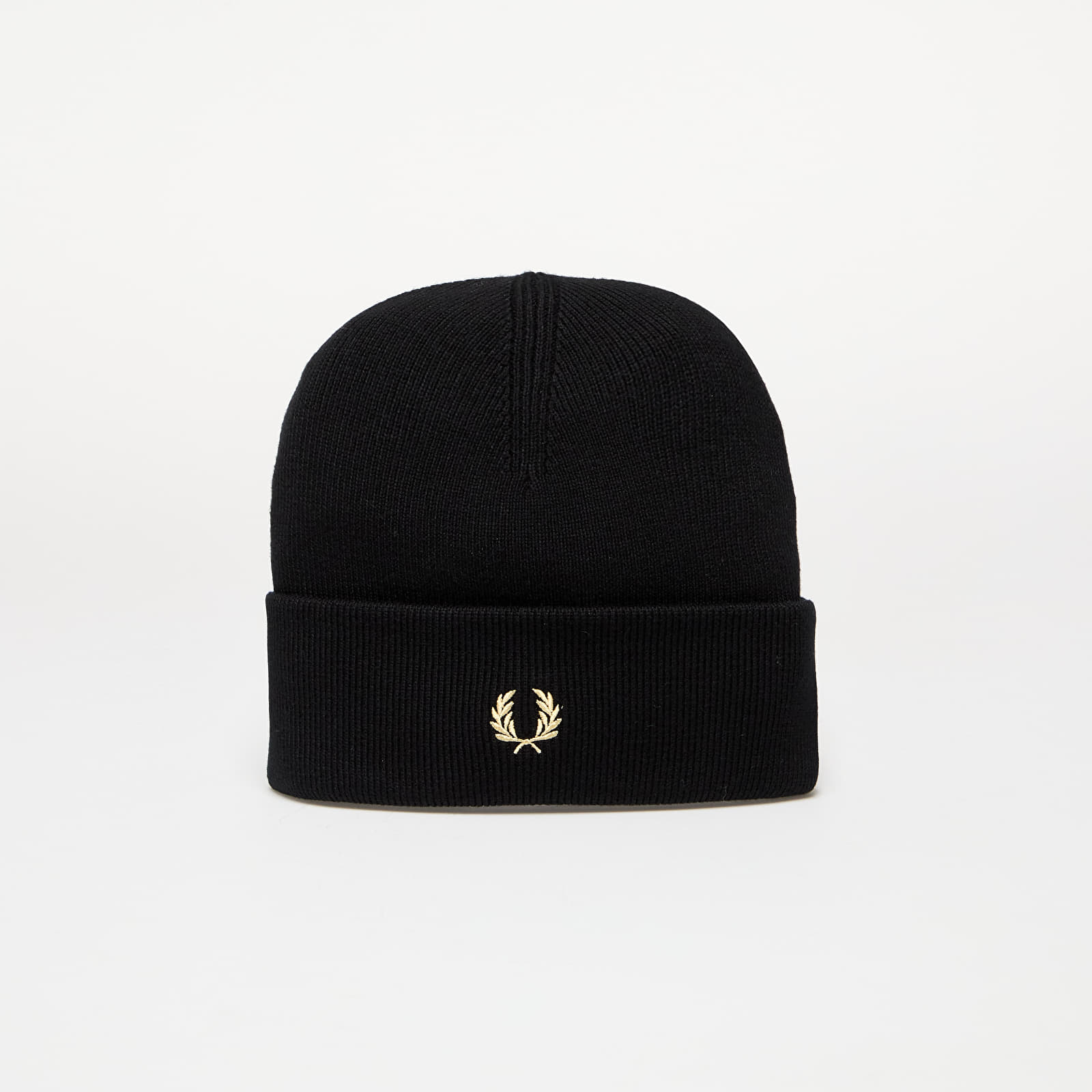 Mutsen FRED PERRY Classic Beanie Black/ Champagne
