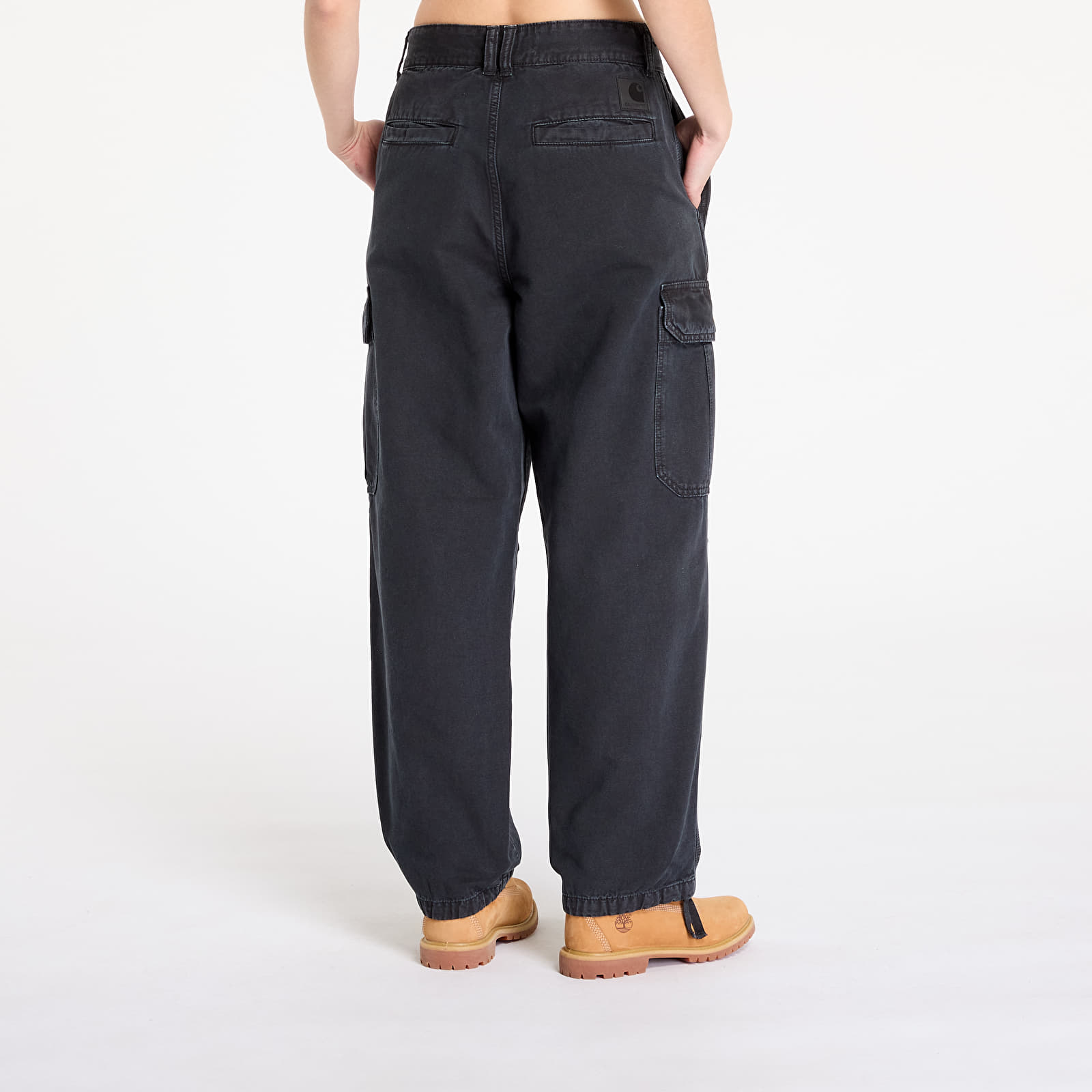 Meeste püksid Carhartt WIP Stanton Cargo Pant UNISEX Black Stone Dyed