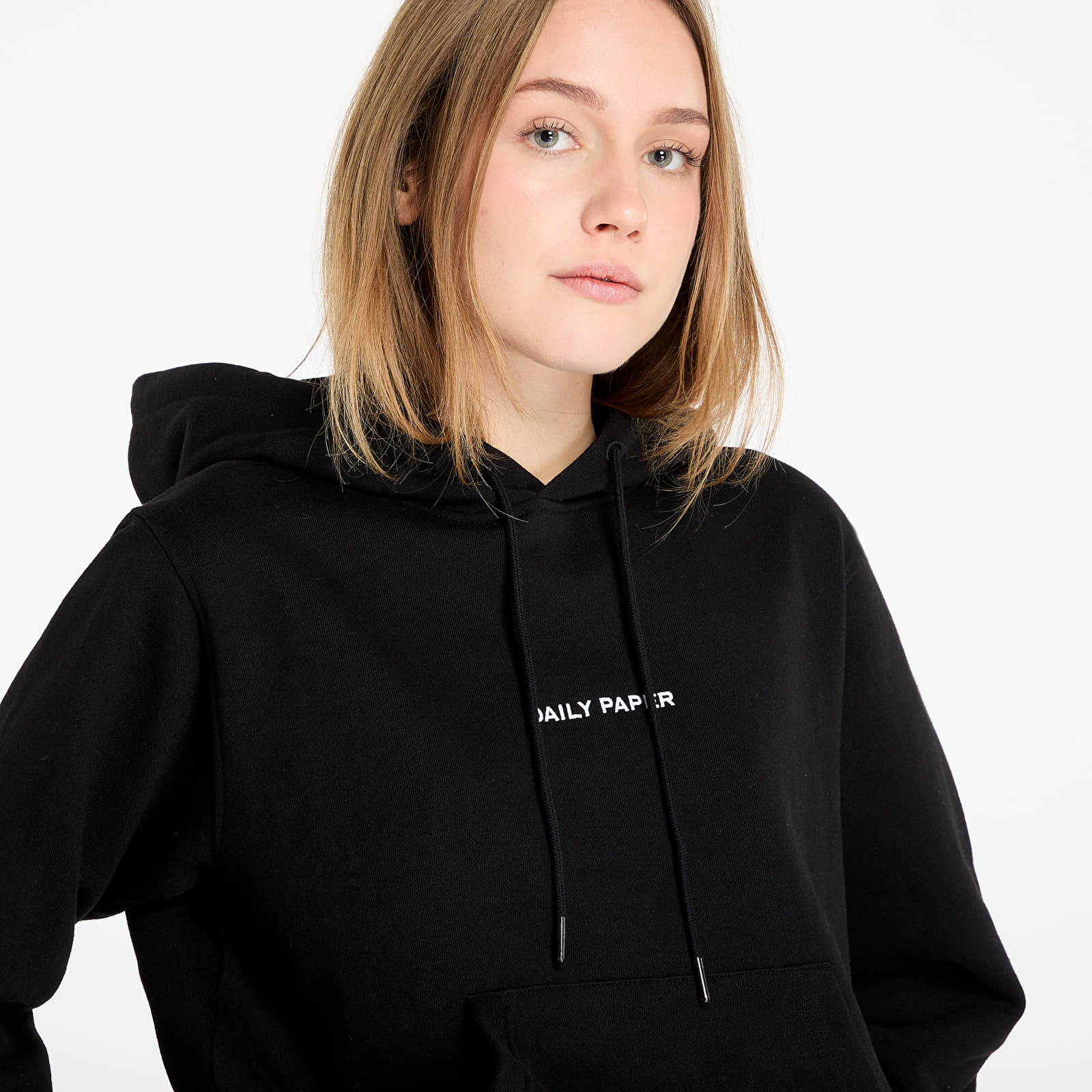 Ženske majice Daily Paper Evvie Type Hoodie Black