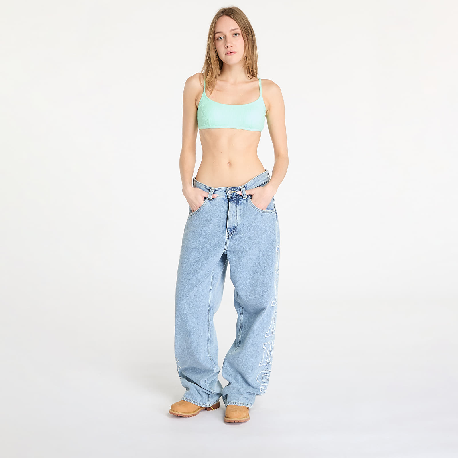 Stroje kąpielowe dla kobiet Billabong So Dazed Bralette Bikini Top Turquoise