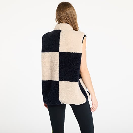 Men's vests Gramicci Checkered Sherpa Vest UNISEX Natural