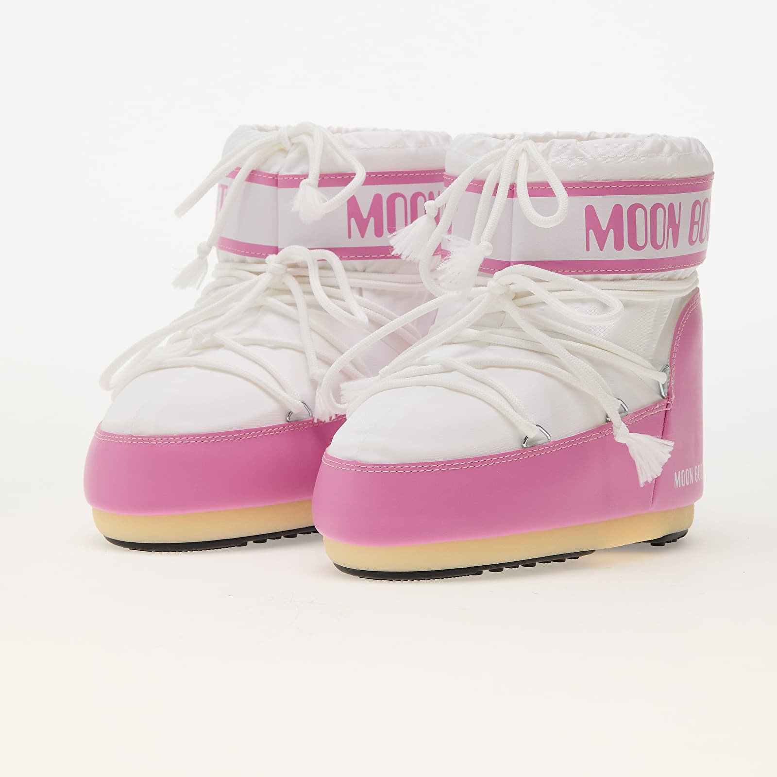 Buty damskie Moon Boot Icon Low Nylon Pink/White