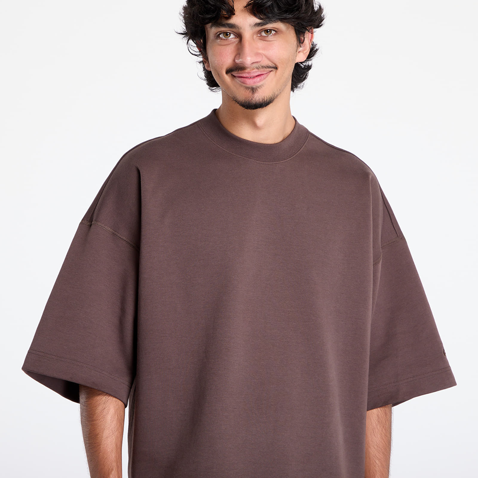 Tricou Nike M Tech Fleece Short Sleeve Tee Baroque Brown/ Baroque Brown - 1 | YEO