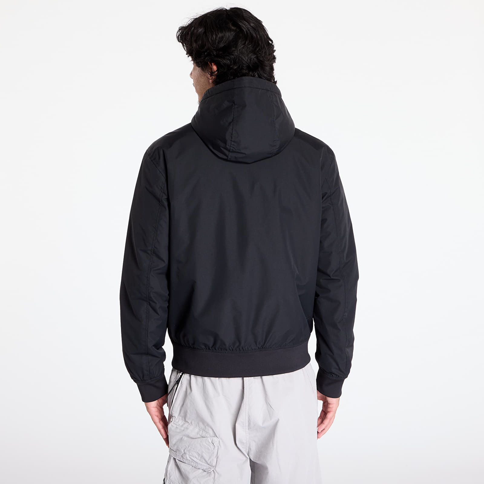 Men's jackets FRED PERRY The Hooded Brentham Jacket Black