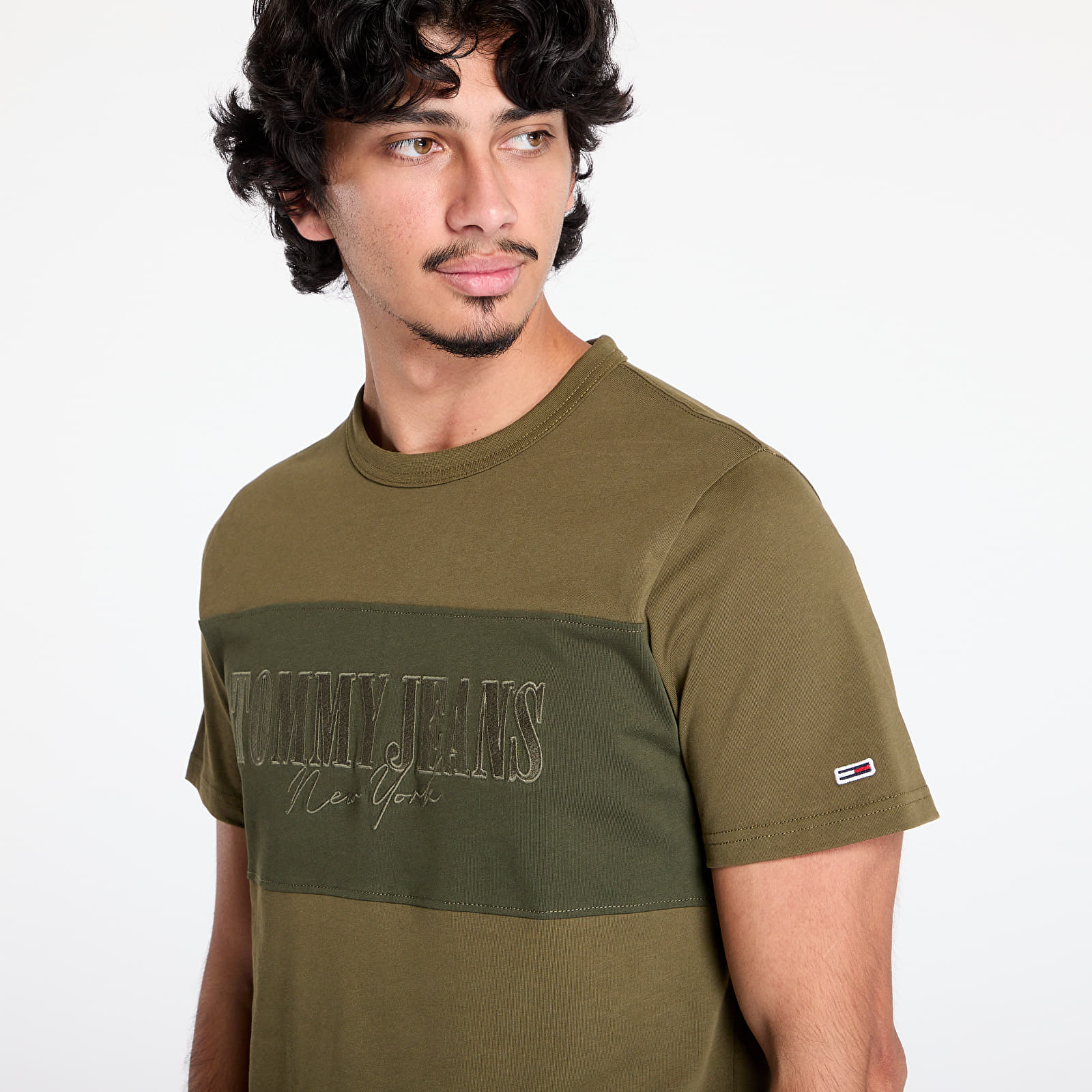 T-shirts Tommy Jeans Tjm Reg Linear Block Green