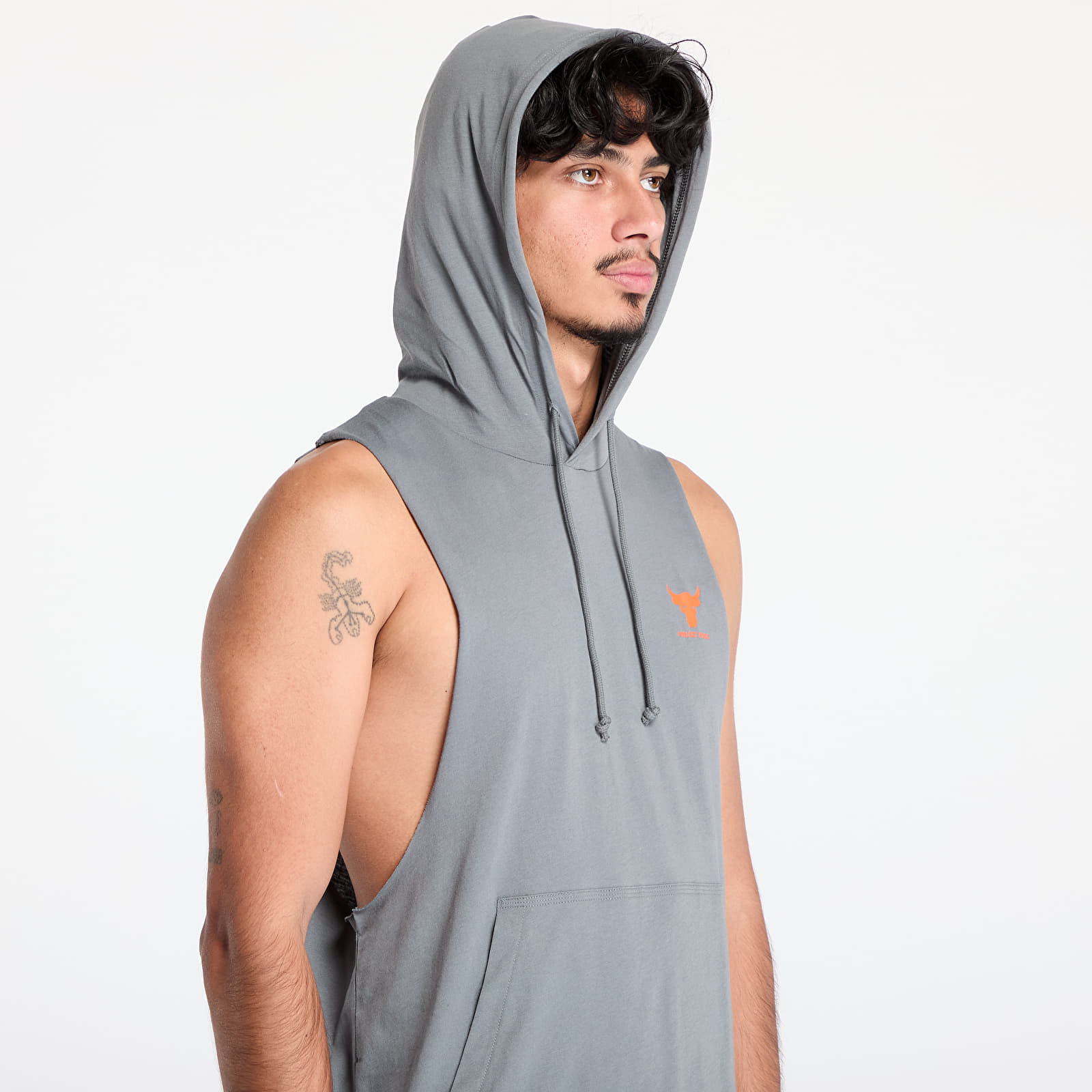 Men's tank tops Under Armour Project Rock SL HD Payoff Clay Green/ Team Orange