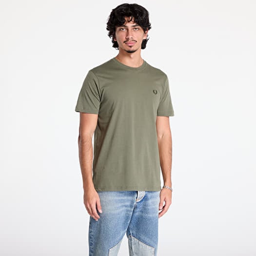 Tričko FRED PERRY Crew Neck T-Shirt Laurel Wreath Green / Night Green