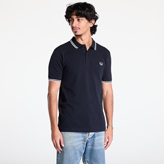 T-shirt FRED PERRY The Twin Tipped Fp Shirt Navy/ White