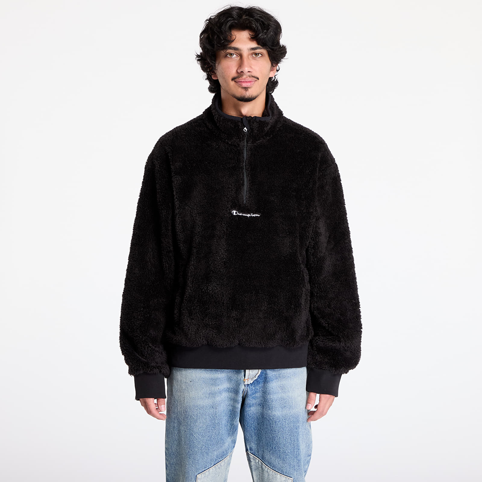 Sweatshirts Champion Half Zip Top Black