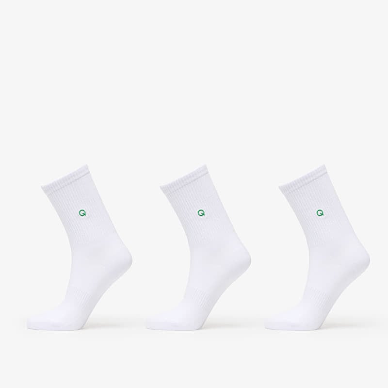 Queens Essential Short Crew Socks 3-Pack White