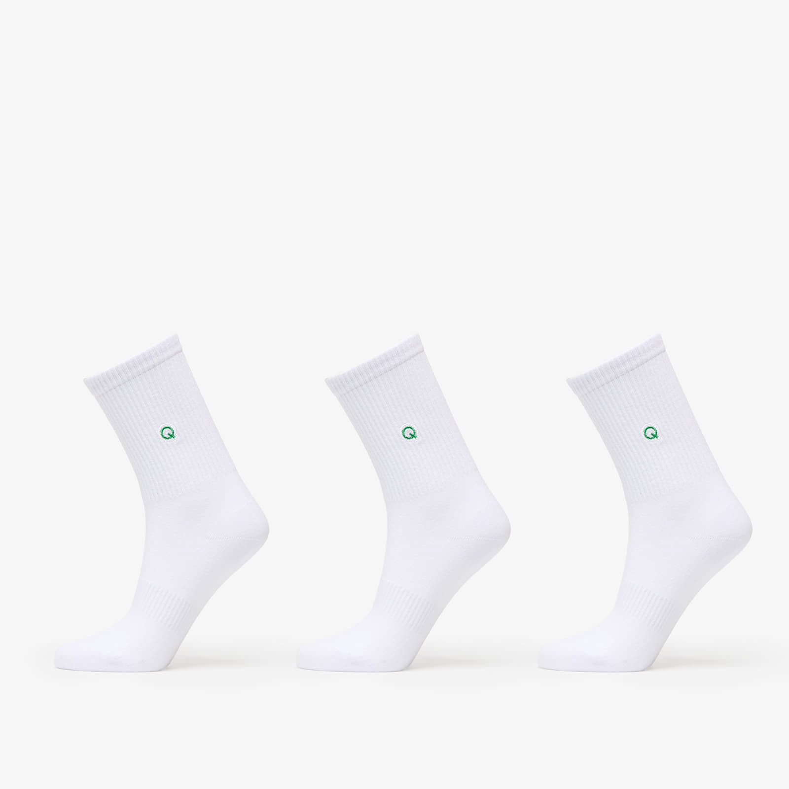 Socken Queens Essential Short Crew Socks 3-Pack White