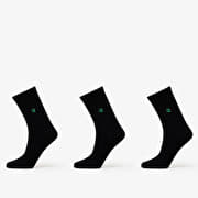 Queens Essential Short Crew Socks 3-Pack Black